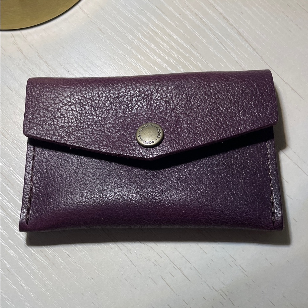 Portland Leather Purple Wallet